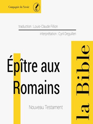 cover image of Épître aux Romains